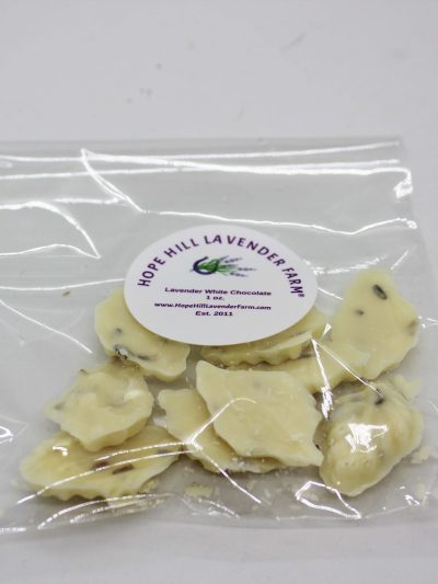 1oz bag of white chocolate with lavender