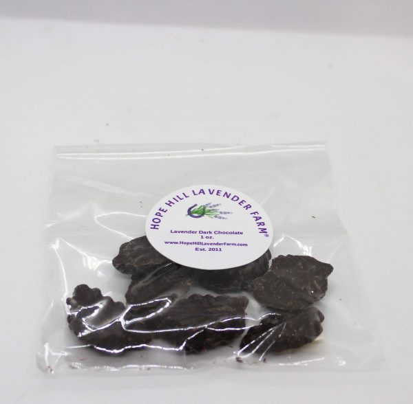 1oz bag of Dark chocolate with lavender